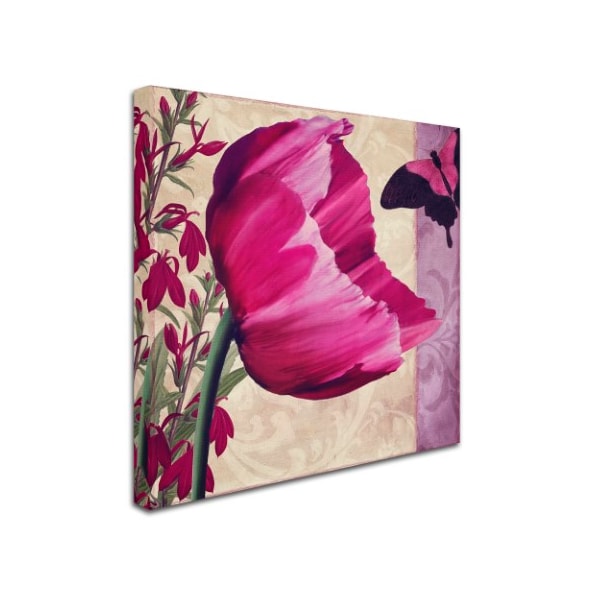 Color Bakery ' Pink Poppy II ' Canvas Art,18x18